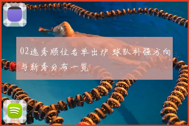 02选秀顺位名单出炉 球队补强方向与新秀分布一览